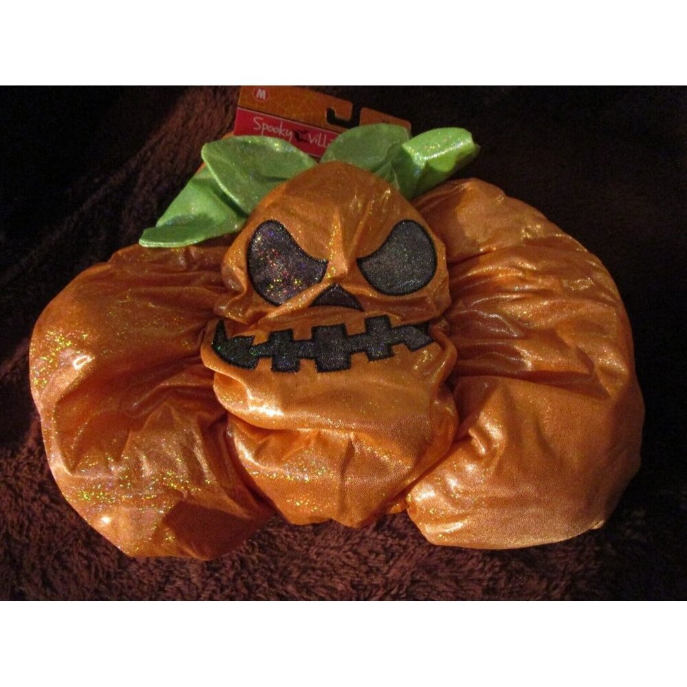 Spooky Village Pumpkin Jack o Lantern Halloween Pet Dog Costume Size Medium